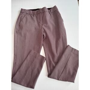 Express Columnist Skinny Pants Womens 6R Burgundy Stretch Work